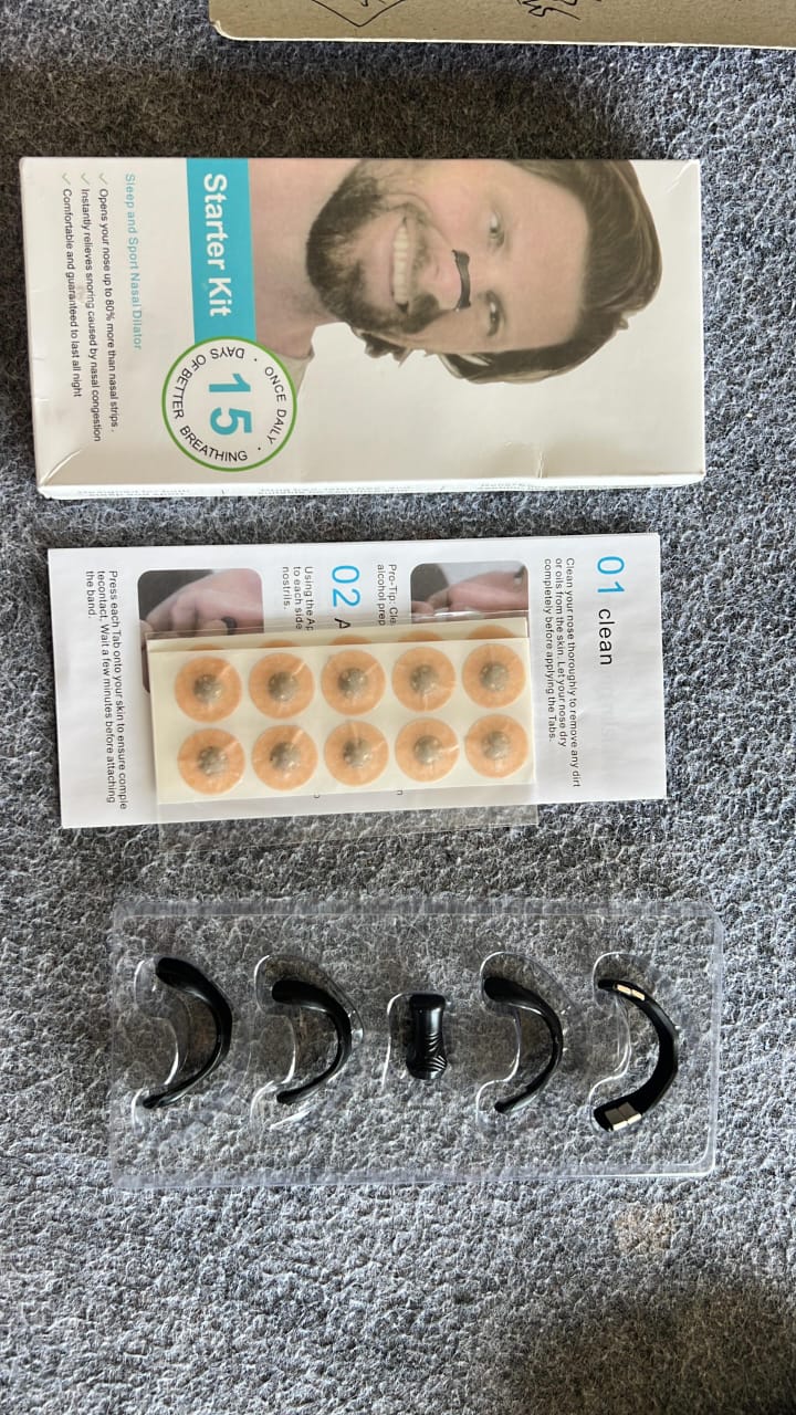 Magnetic Nasal Strips for Breathing | Anti Snoring Nose Clip | Skin Safe Slep Nasal Setrips | Nasal Dilators For Breathing | Instant Releif From Snoring | Anti Snoring Nose Clip